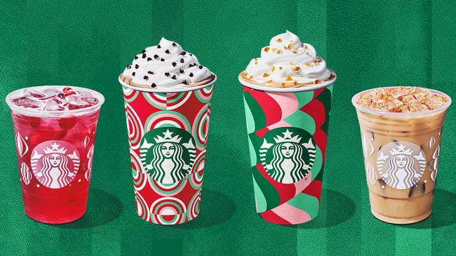 Starbucks' holiday menu lineup